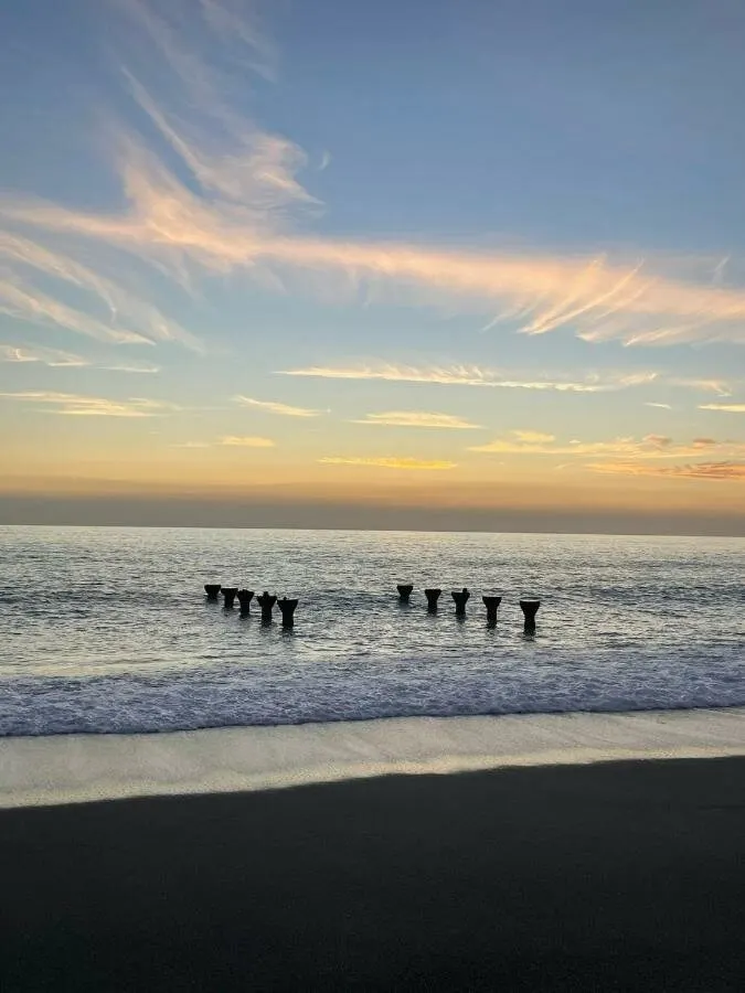 Tramonto sul mar Tirreno a Paola